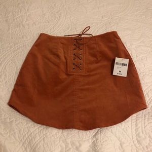 Salmon Mini Skirt